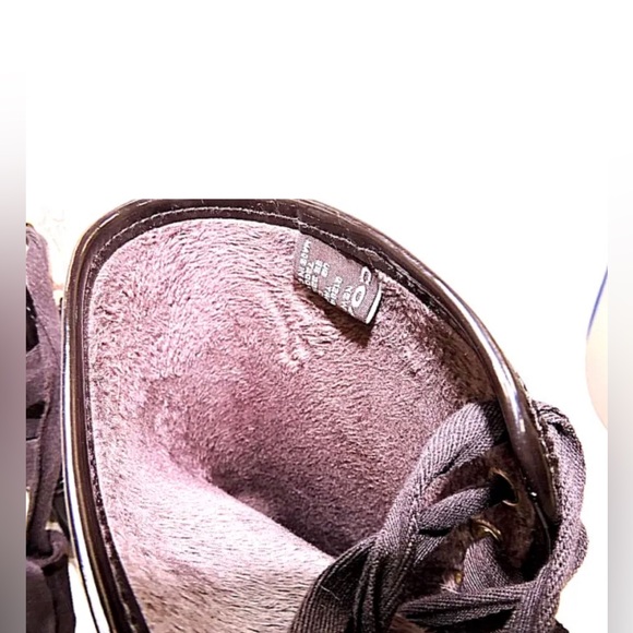 COACH TRISTEE CLASSIC ICONIC SIGNATURE LACE UP CORSET LOGO RAIN BOOTS SIZE 5B - Picture 4 of 8